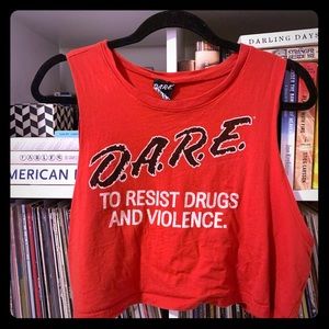 Vintage DARE crop top